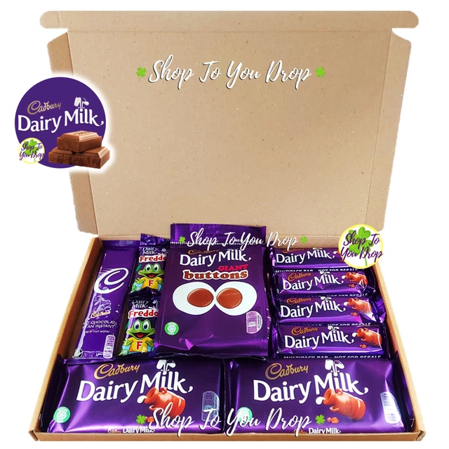 LARGE CADBURY DAIRY Milk Chocolate Personalised Gift Box Hamper Xmas