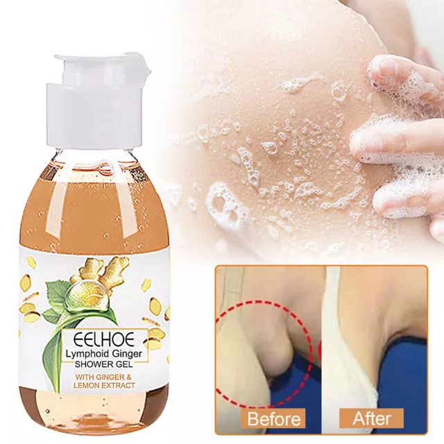 Lymphatic Drainage Herbal Shower Gel, SLIMORY Lymphoid Gingerol Shower #T