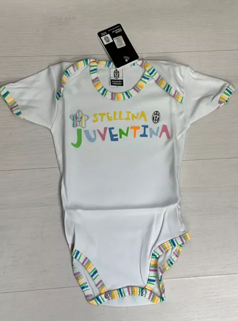 2776/201 Juve Juventus Baby Neonato Body Cotone M/Corta Infant Official Wear