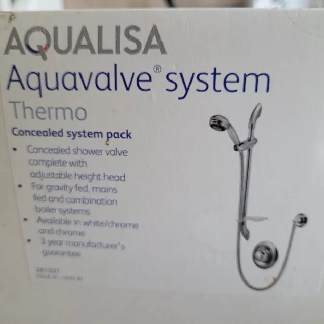 Aqualisa Aquavalve 609 Concealed Thermostatic Shower & Adjustable Head - Boxed