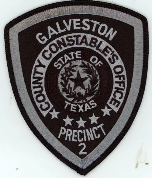 Texas Tx Galveston County Constable Precinct 2 Subdued Shoulder Patch Police