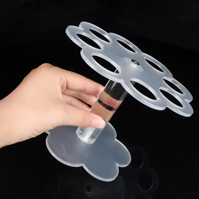 1pcs 8 Holes Acrylic Ice Cream Cone Stand Holder Transparent/Chip Cone Hold.MB 2