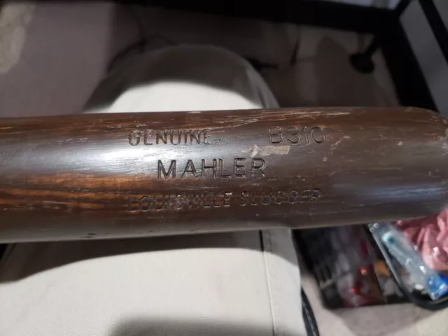 MICKEY MAHLER Game Used Bat MLB Braves Pirates Angels Expos Tiger Rangers Jays