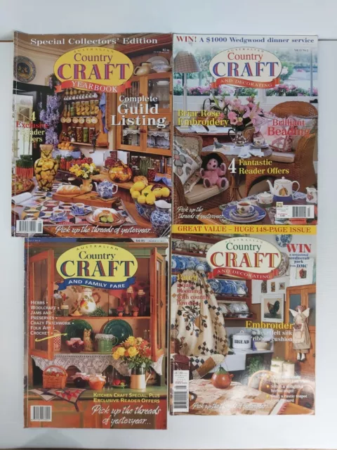 4 x Australian Country Craft & Decorating Magazine