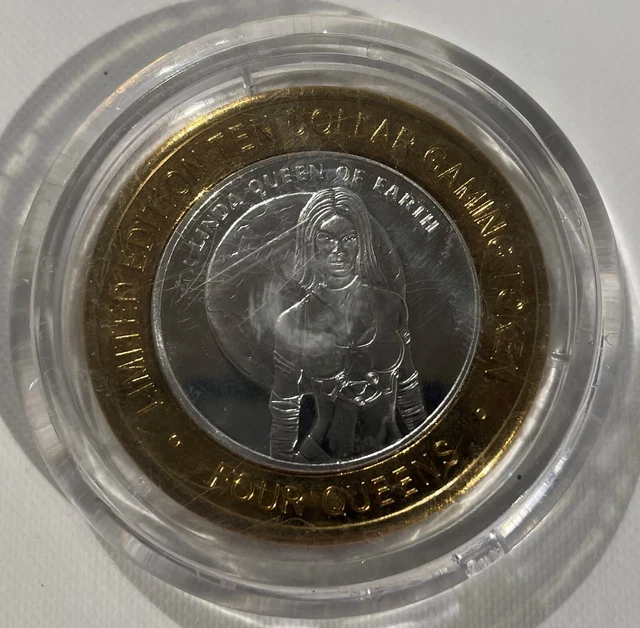 Linda - Queen Of Earth 4 Queens Silver Strike Token W/Capsule - Look !!