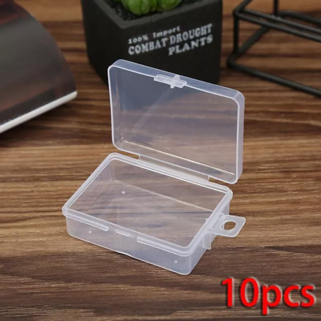 Mini boîte de rangement compacte en plastique bijoux perles vis organisateur co
