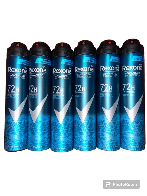 Rexona Men Deodorant Antiperspirant Spray Alcohol Free 200 ml, Pack of 6