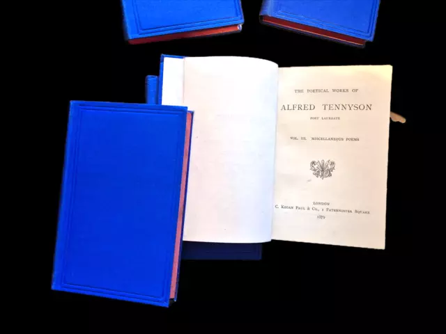 1879 ~ Alfred Lord Tennyson - Poetical Works collection of 12, 2nd edition 3