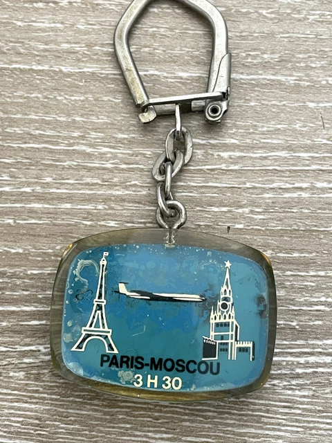 Lot De 3 Porte-clés Vintage URSS – Jeux Olympiques Moscou 1980 + Aeroflot + Gosstrakh