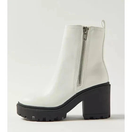 Uo tyson white deals faux leather chunky trainers