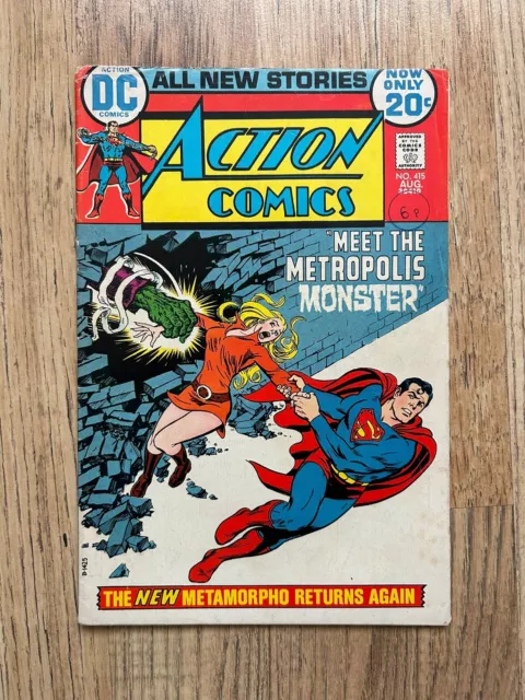 Action Comics #415 - DC Comics - 1972 - VG/FN See Pictures Silver Age Vintage