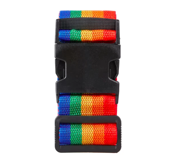 Luggage Strap Rainbow Stripe Suitcase Travel Airport Travelling Identify Tag