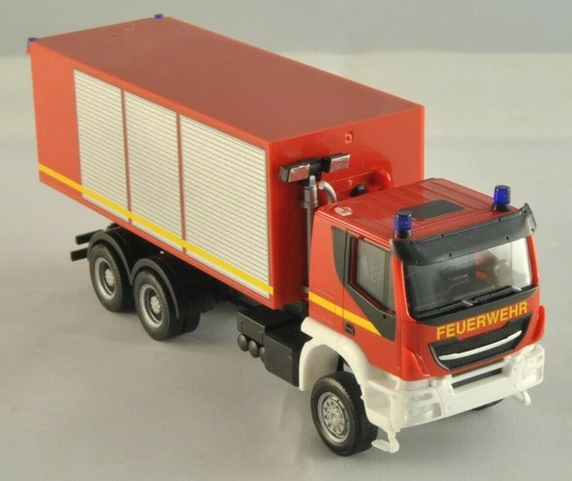 Herpa- Iveco Trakker, Camion Interchangeable Pompier, 094610, Multicolore Herpa- Iveco Trakker, Camion Interchangeable Pompier, 094610, Multicolore