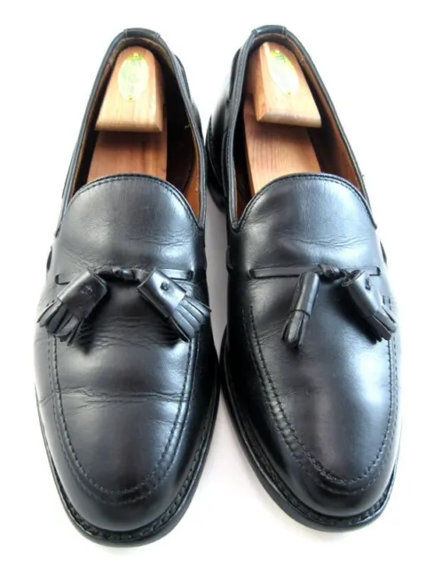 Allen Edmonds "GRAYSON"  Men's Leather Tassel Loafers 8.5 E Black USA (155N)