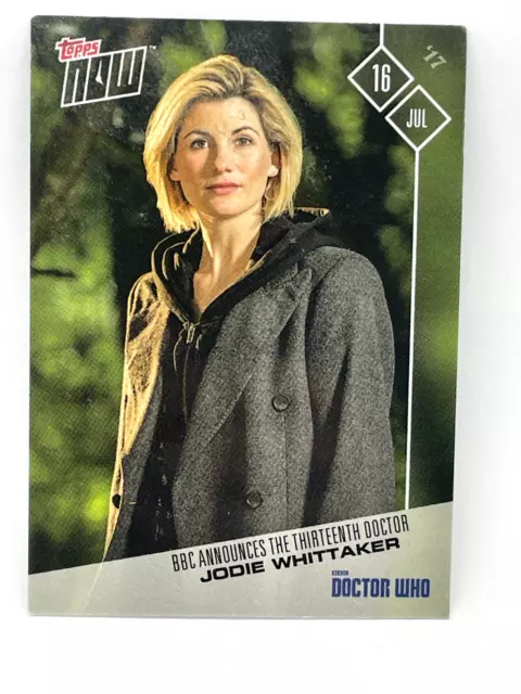 Topps Now Trading Card Doctor Who Jodie Whittaker 13Th Dr