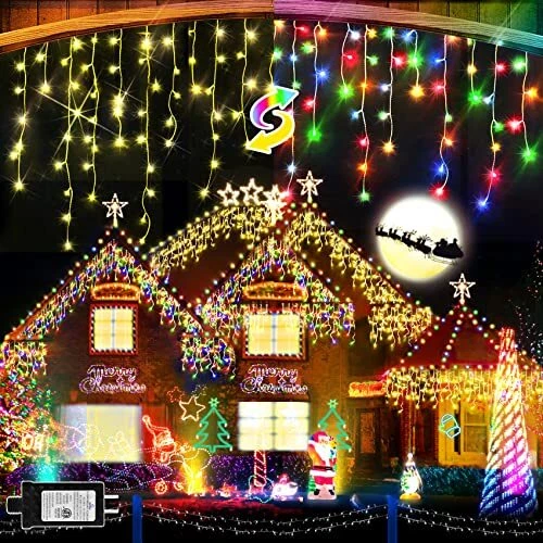 Christmas Lights Outdoor 640 Led 65ft 11 Modes & Memory Function Color Changing