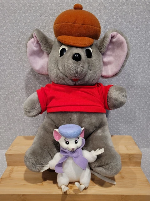 VINTAGE DISNEY PARKS Applause The Rescuers Miss Bianca & Bernard Plush ...