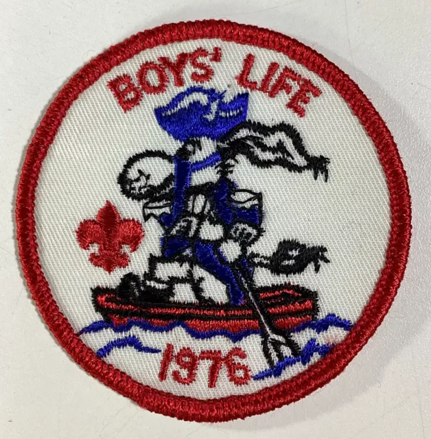 BSA BOY SCOUTS OF AMERICA Patch Vtg 1976 Boys Life Washington Delaware Donkey
