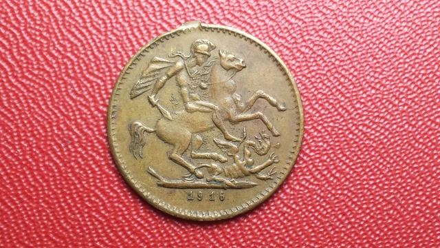 Jeton de compte 1916  Royaume-Uni - Edward VII