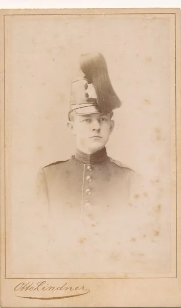 Original CDV Foto /   Offizier um 1890