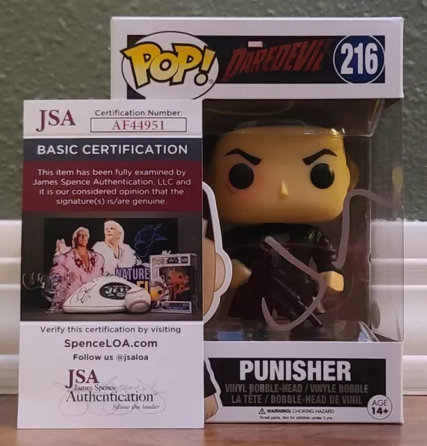 Funko pop Punisher #216 Marvel: Daredevil Signed by Jon Bernthal w/COA Certified