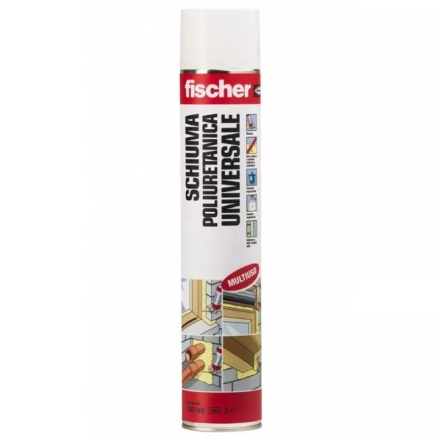 FISCHER SCHIUMA POLIURETANICA ISOLANTE PER PISTOLA  750 ml