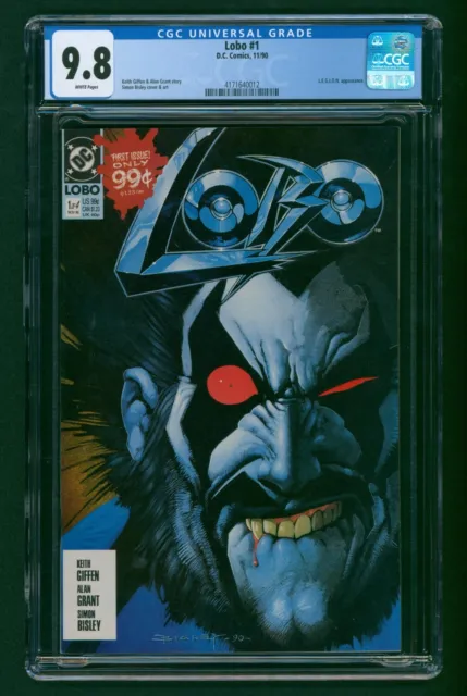 Lobo #1 (1990, DC Comics) CGC 9.8 WHITE!! Keith Giffen Story! Simon Bisley Cover