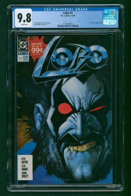 Lobo #1 (1990, DC Comics) CGC 9.8 WHITE!! Keith Giffen Story! Simon Bisley Cover