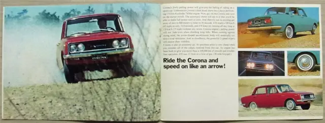 TOYOTA CORONA Mk II Car Sales Brochure c1970 #77420 3