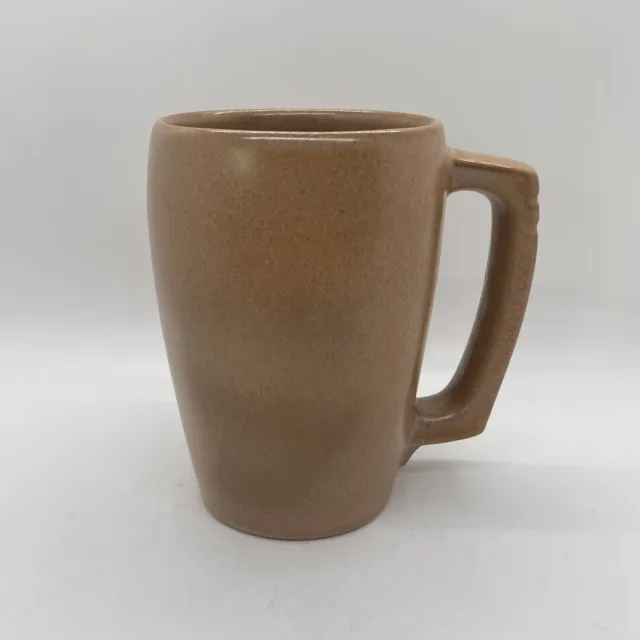 Vintage Frankoma Pottery 5M Plainsman Gold Brown 16oz Grandmug Coffee Tea Mug