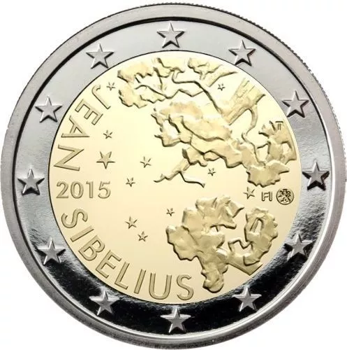 °  2 Euro Commemorative - Unc - Finlande 2015 - J. Sibelius