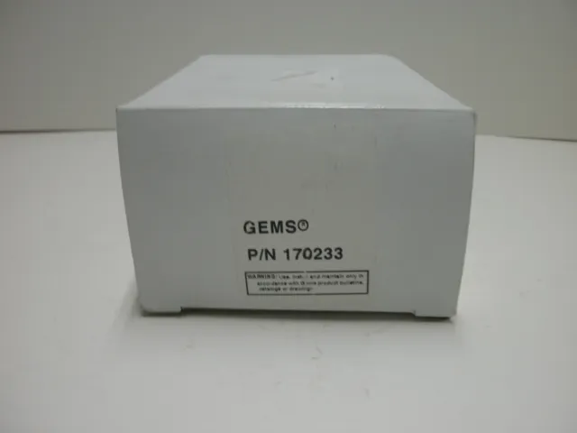 Gems 170233 Liquid Flow Switch 3/4" Fnpt Spst No 120-240 Vac/Vdc 1Gpm New In Box