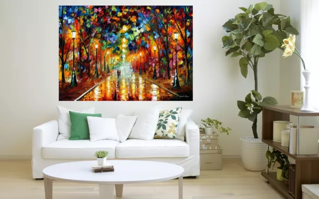 Leonid Afremov FAREWELL TO ANGER Painting Canvas Wall Art Picture Print HOME