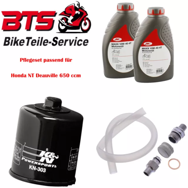 Pflegeset 2L Öl, Filter, Ablassschraube passend für Honda NT Deauville 650 cc 86