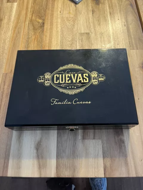 Casa Cuevas Gordo Maduro Empty Wood Cigar Box 10.5”x 7.5" x 2.25"