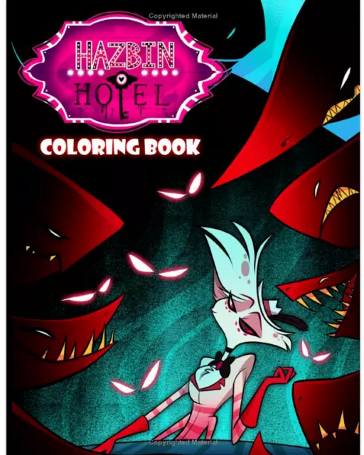 Hazbin Hotel Colouring Training Meditation Anti-Stress Creative Gift Kids Fun