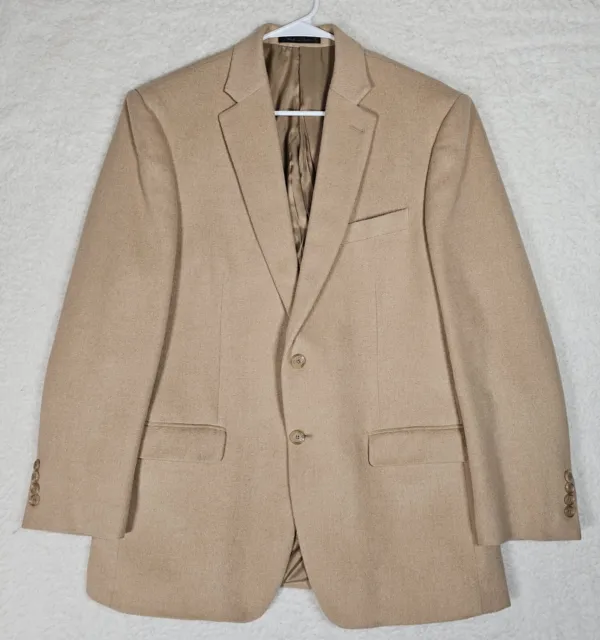 Lauren Ralph Lauren, Mens Size 42 Camel Hair Jacket, Sport Coat, Blazer Tan NEW