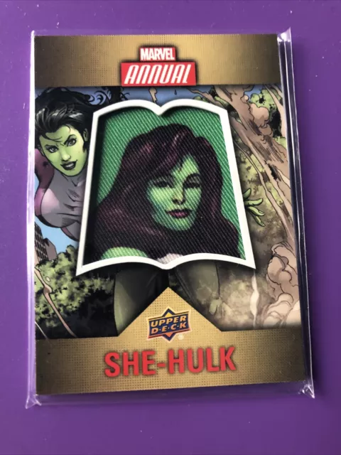 2016 Ud Marvel Annual She-Hulk Cp-6 Manufactured Character Patch Card Upper Deck