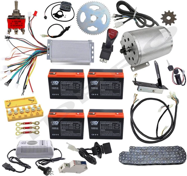 48V 1800W BRUSHLESS Electric Motor Kit Controller Battery E Bike