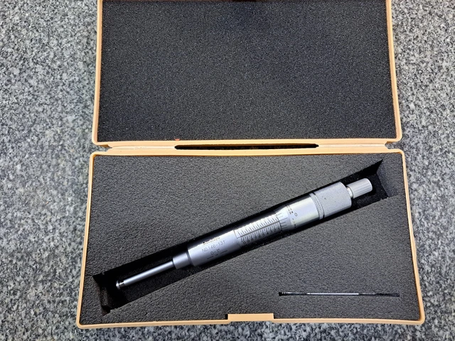 Mitutoyo No. 146-131 Groove Micrometer 0-1in .001in Ratchet Stop