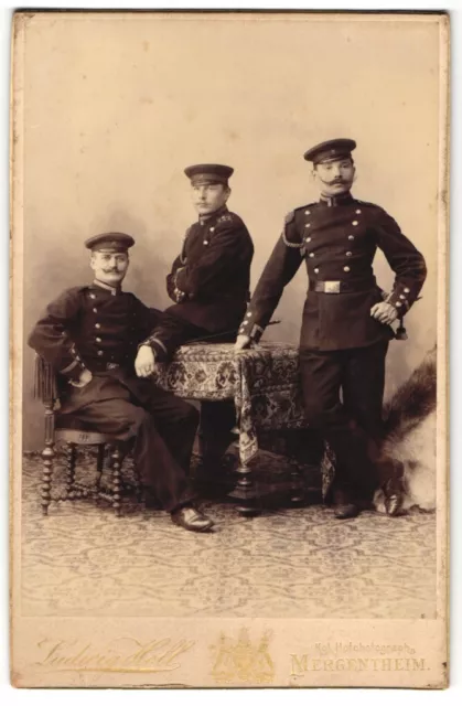 Fotografie Ludwig Holl, Mergentheim, Uffz. im Füsilier-Regiment Nr. 122 / 4. Wü