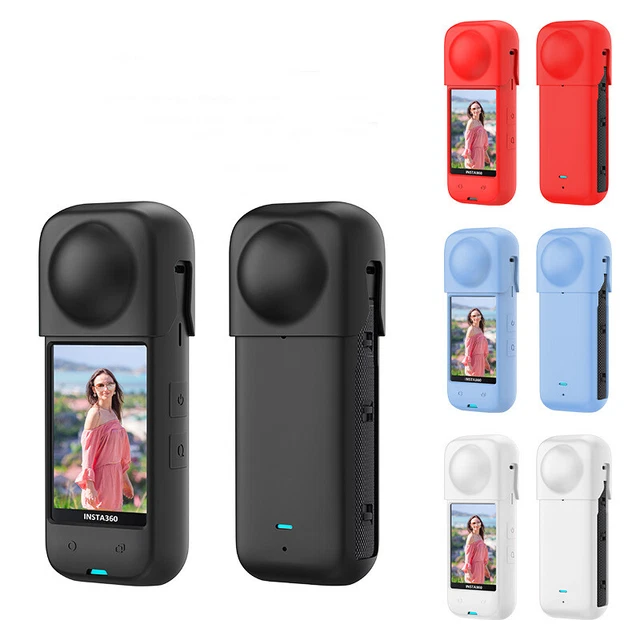 Coque Silicone Complète Pour Insta360 X4 - Protection Anti-chocs Avec Bouchon Objectif Et Films écran