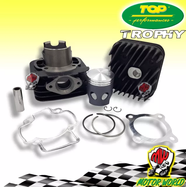 Groupe Thermique Cylindre Top Black Trophy D.48 Piaggio Typhoon 2T E2 50 2010