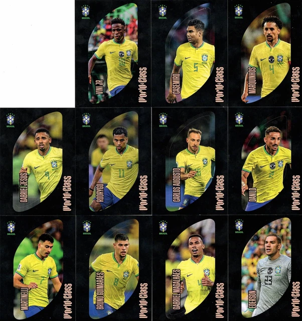 FIFA WORLD CLASS 2024 Sticker All 11 LineUp Panini Brazil 4.33
