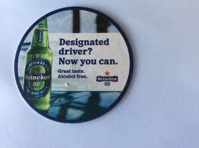 1 only Heineken  Brewery Australian Issue “ Alcohol Free “ Beer Coaster