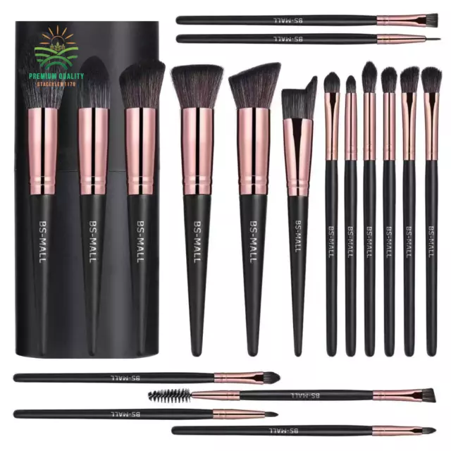 18 Pcs  Premium  Brochas De Maquillaje Profesional Pinceles Para Maquillar Juego