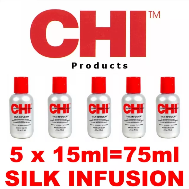 (€23,99/100ml) CHI Infra Silk Infusion 5x 15ml=75ml Haarpflege alle Haartypen 2