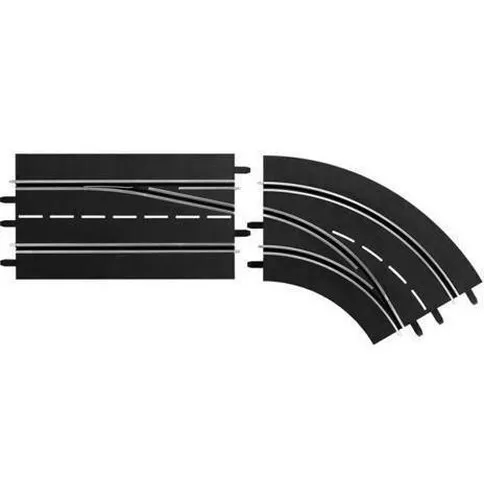 Carrera Digital 132/124 Lane Change Curve Right, Outside To Inside Slot Car