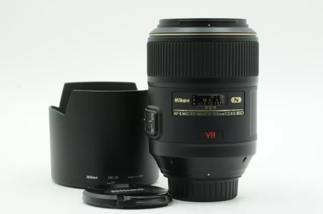 Nikon Nikkor AF-S 105mm f2.8 G VR Micro IF ED Lens AFS #266