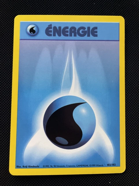Energie Eau - Pokemon 102/102 Set De Base Edition 2 Neuf Fr